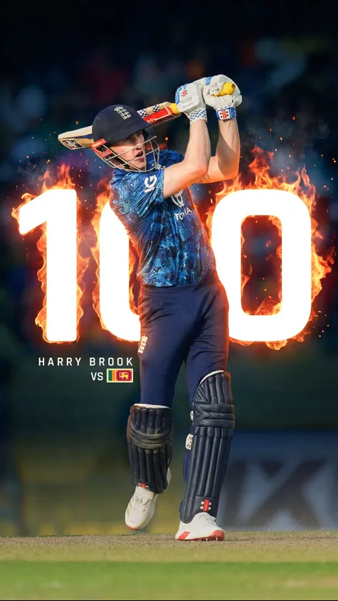 A hundred in no time for Harry Brook has England on course for a big score at Colombo 👊