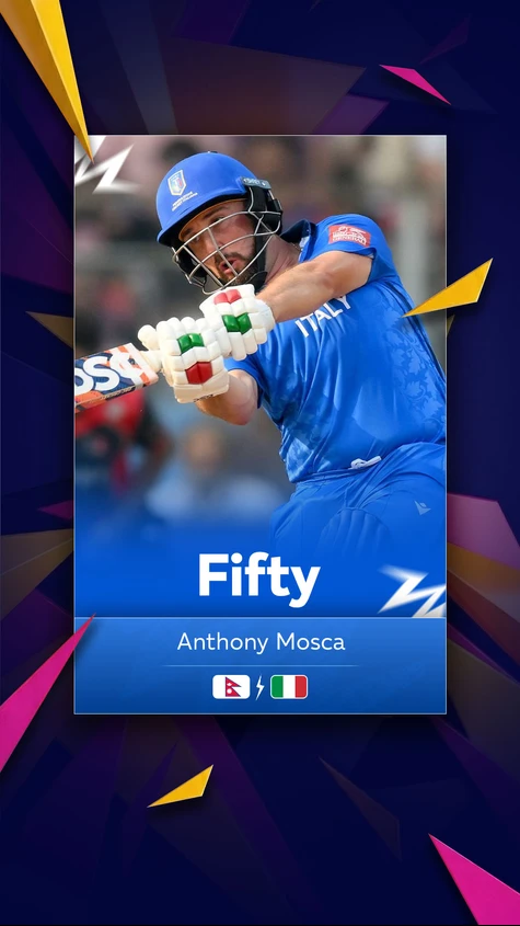 FIFTY FOR ANTHONY MOSCA! Gets there in just 28 balls! 