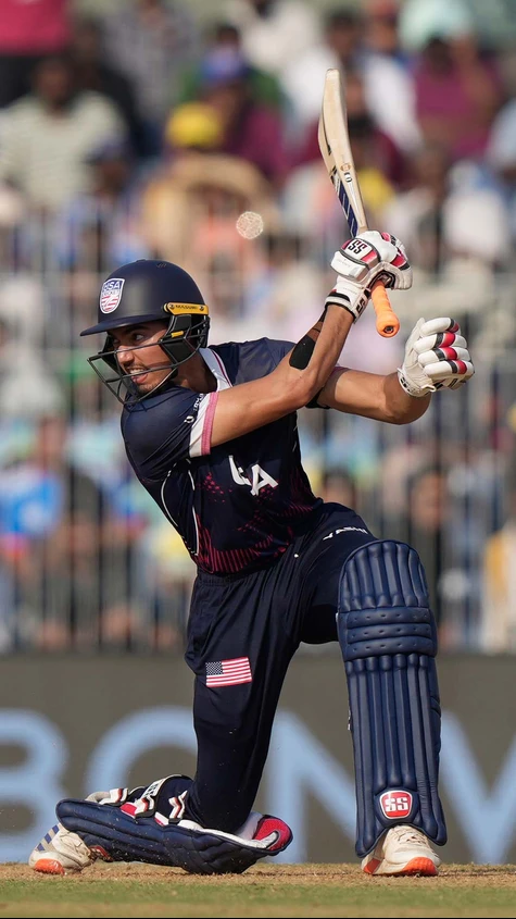 USA posted 199/4 in 20 overs against Namibia, with fifties from Sanjay Krishnamurthi and skipper Monank Patel