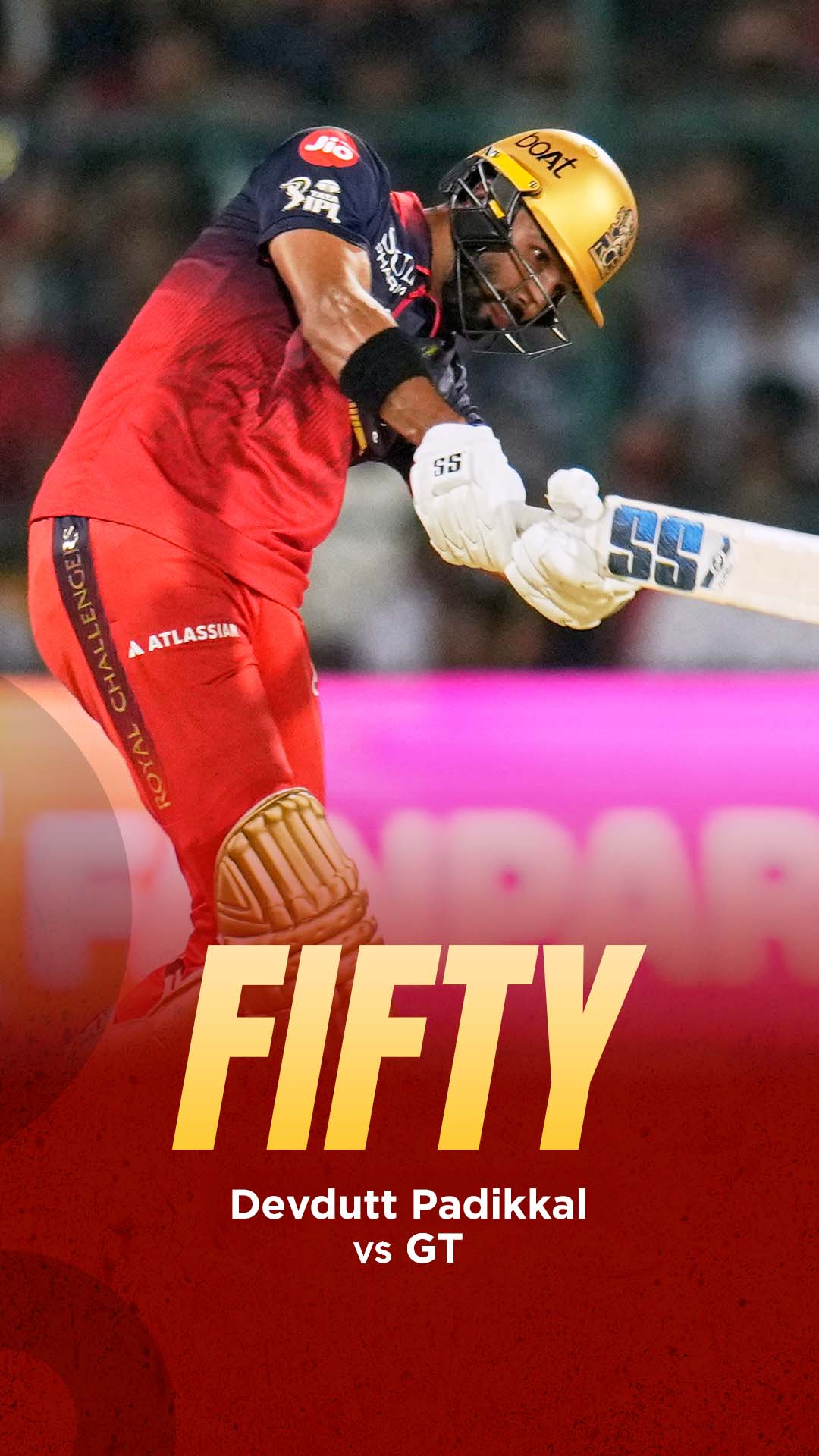 A 20-ball half-century, and Padikkal's unstoppable at the Chinnaswamy in a 206 run-chase! 