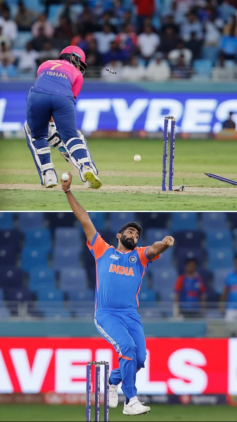 It's Jasprit Bumrah and it's a Timber Strike ⚡️