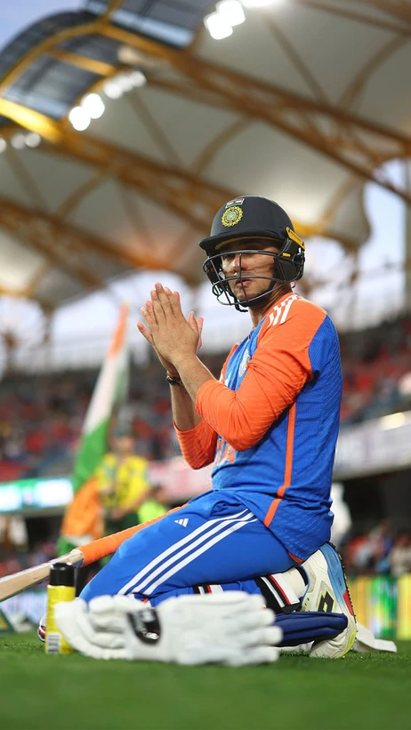Abhishek Sharma departs after scoring 28 runs in the 4th T20I