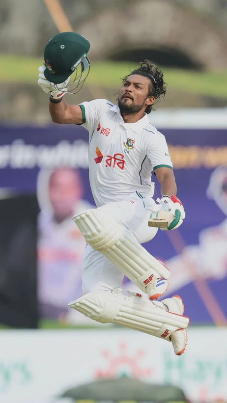 Shanto Slams Hundreds in Both Innings! 🔥 A Rare Test Feat
