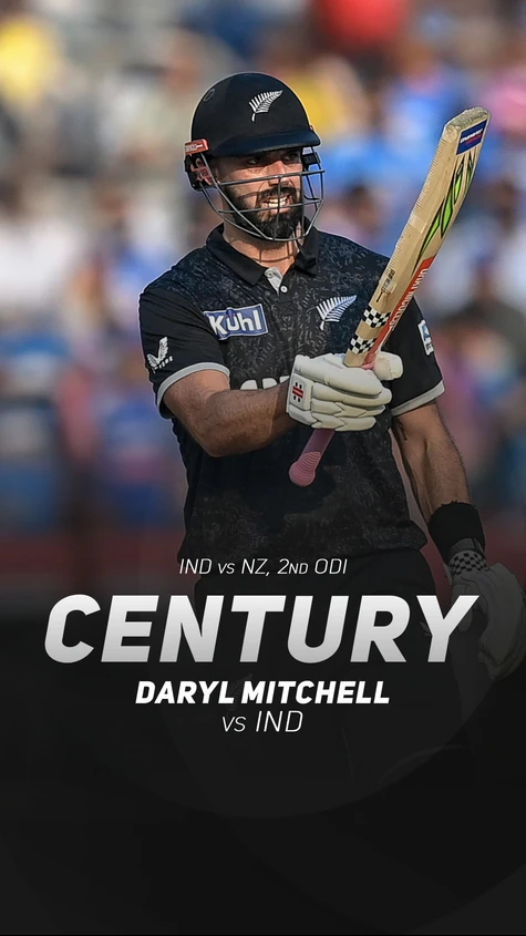 5. What an innings! Daryl Mitchell smashes a 96-ball century to put New Zealand in the driver’s seat!