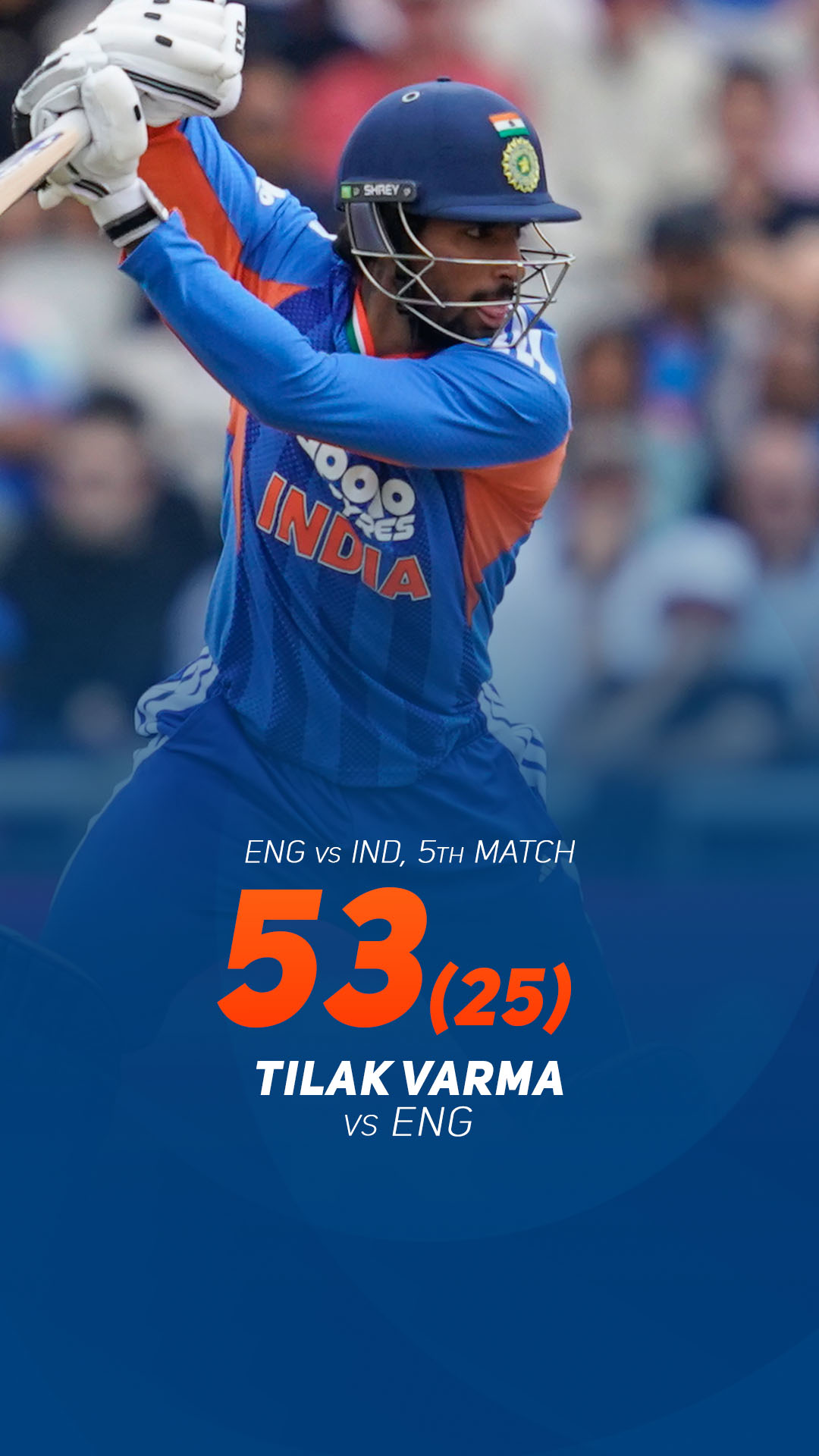 Fifty and out for the Indian vice-captain! India is now on the verge of a series whitewash! 