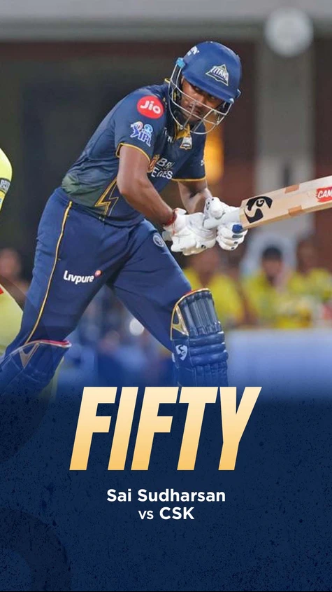 Another fifty in IPL 2026 for Gujarat Titans’s Mr. Consistent, Sai Sudharsan!