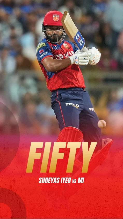 What a captain, what a player! Shreyas Iyer leads from the front—50 off 31 balls 🔥