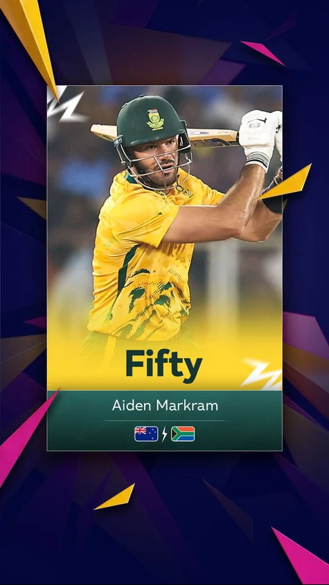 Aiden Markram smashes the fastest fifty for SA at the men's T20 World Cup 🔥