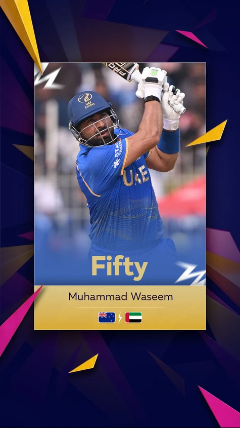 Fifty for Muhammad Waseem! He has played remarkably well as captain today! 
