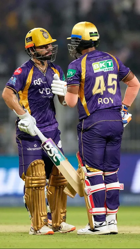 "Rinku-Anukul duo help KKR win their first game when 59 needed off the last 30 balls! "
