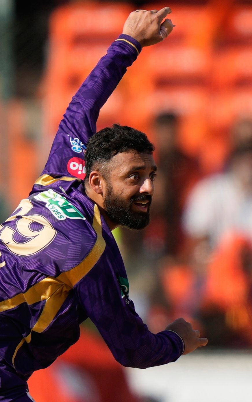 Varun Chakaravarthy ends with very good figures of 3/36 from his four overs!