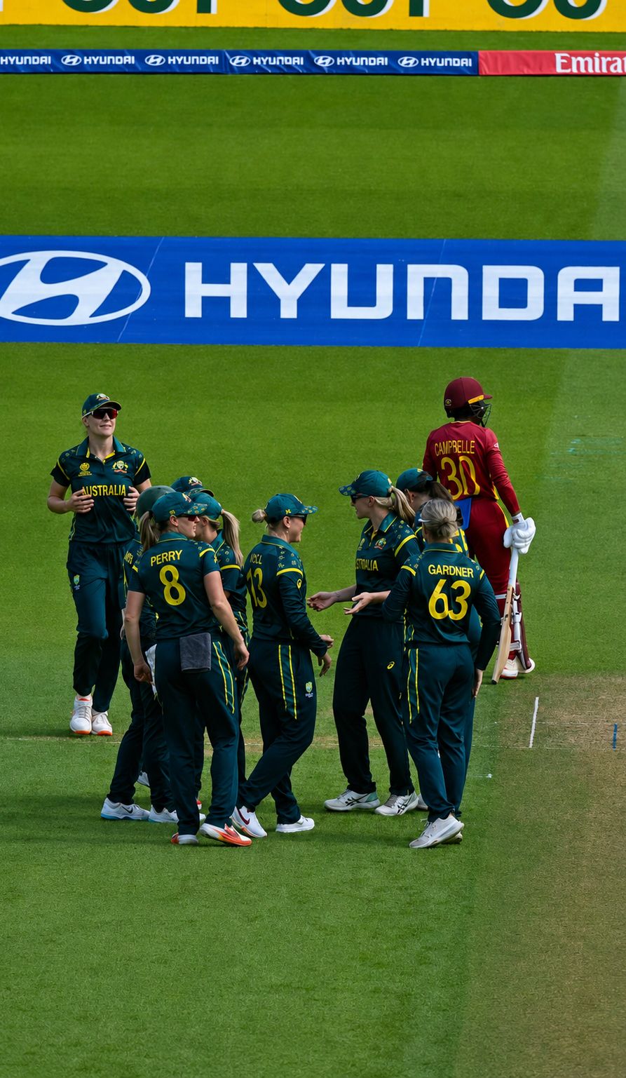 The Aussies are on top! West Indies slip to 73/4 after 14 overs.