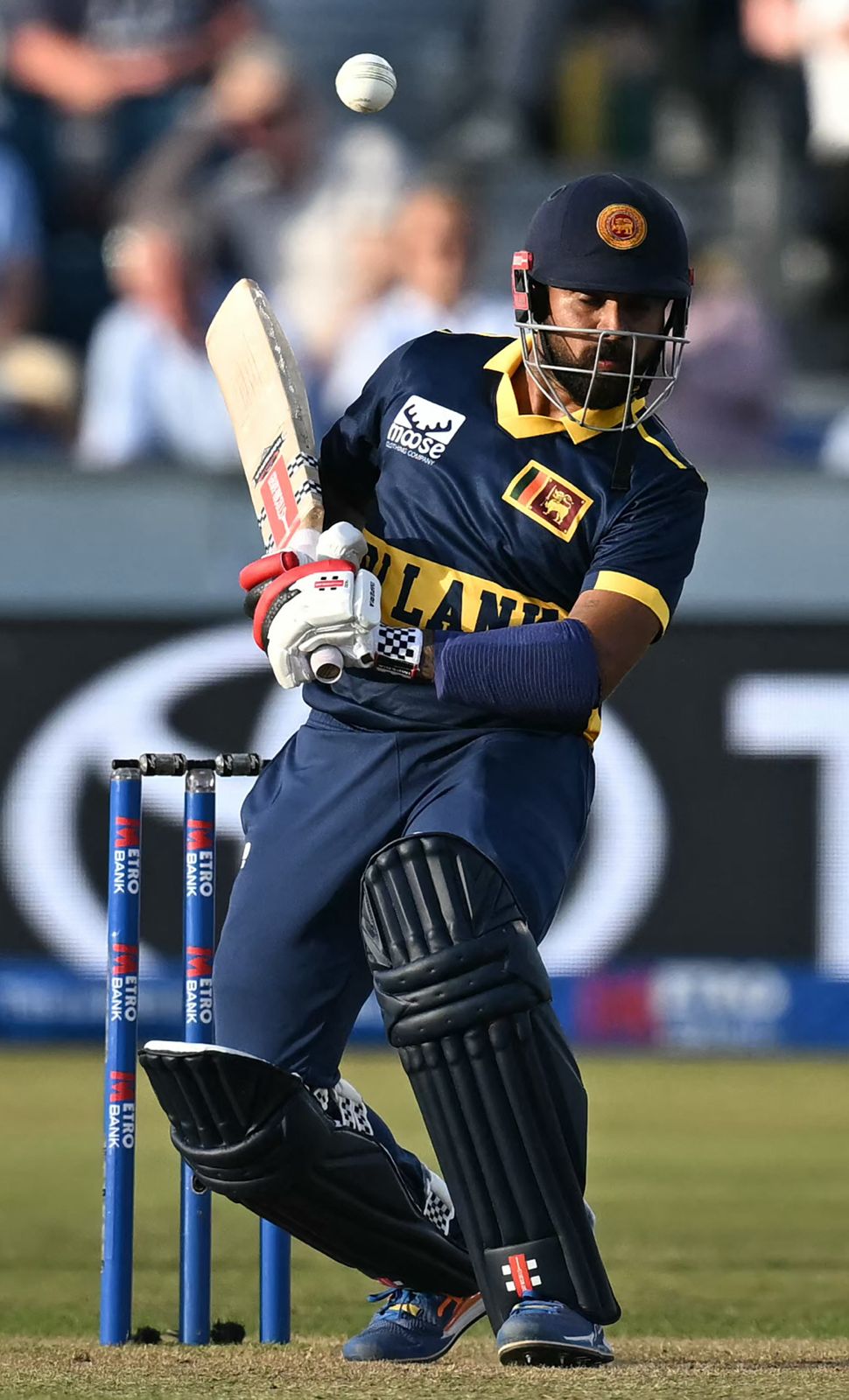 The first powerplay comes to an end. Sri Lanka have taken things slower since losing Kamindu Mendis, but the chase remains steady.