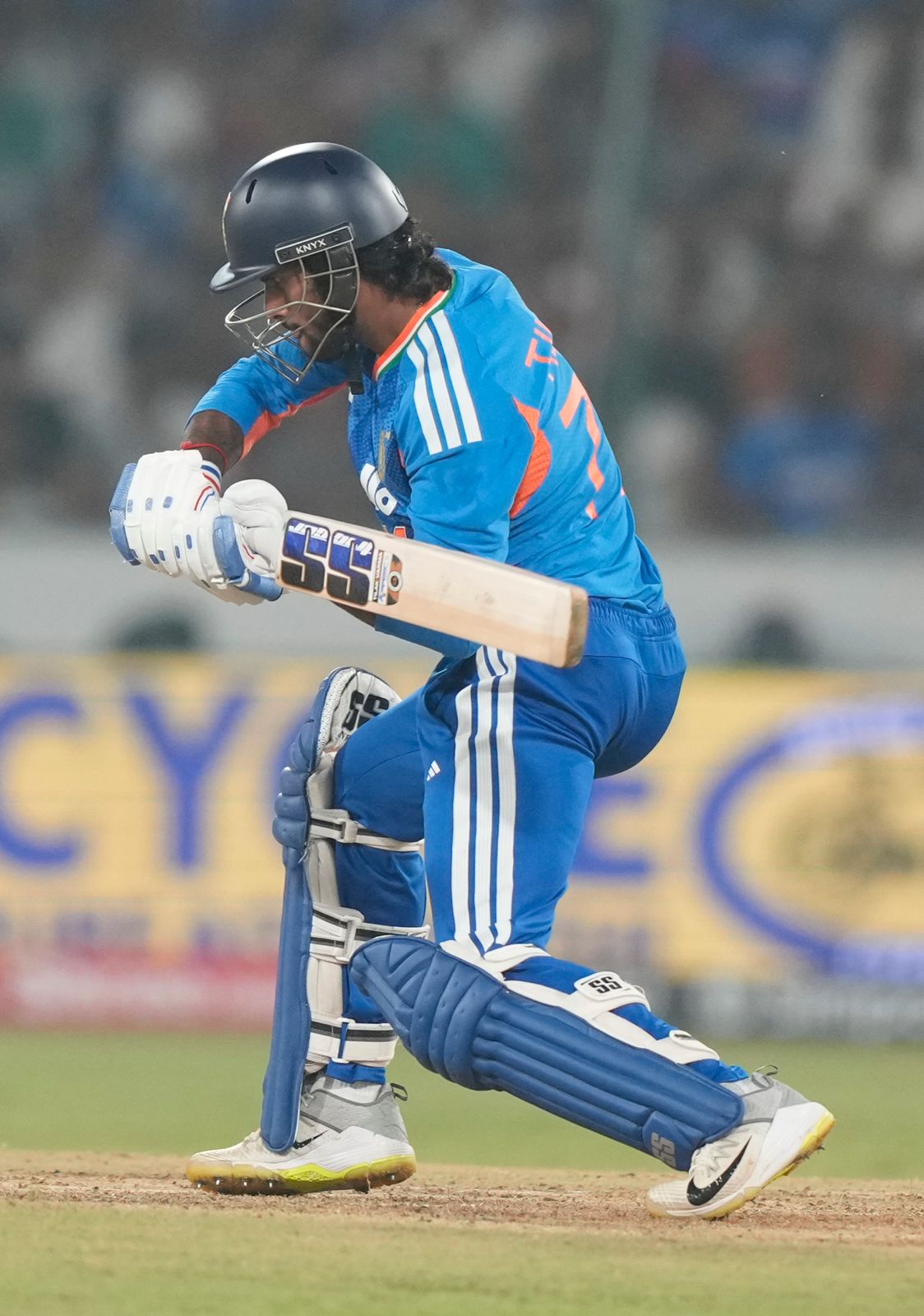 A valiant effort from Tilak! His quickfire 43 off 25 keeps India in the hunt, but the job remains unfinished.