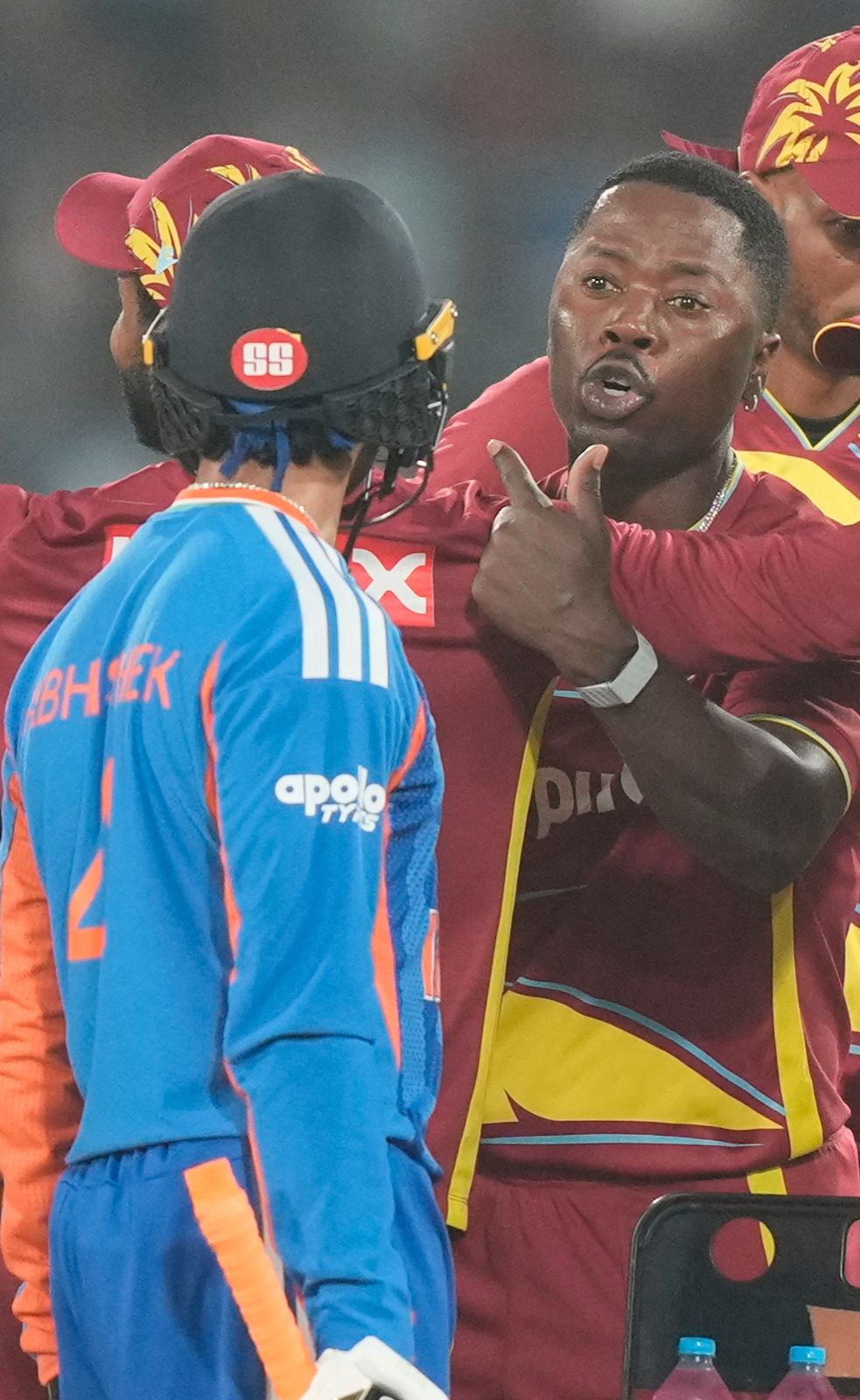 Abhishek falls on his IPL home ground! A sluggish 29 off 24 adds to India's troubles.