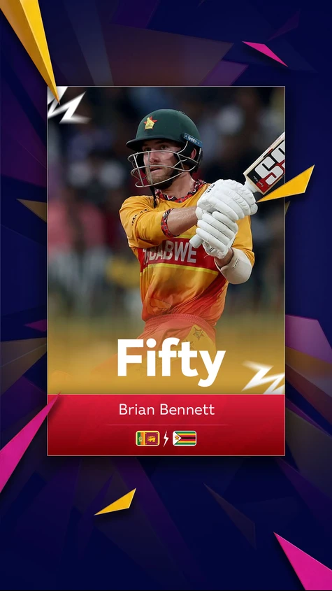 Back-to-back half-centuries for Brian Bennett, He is yet to be dismissed in this T20 WC!!