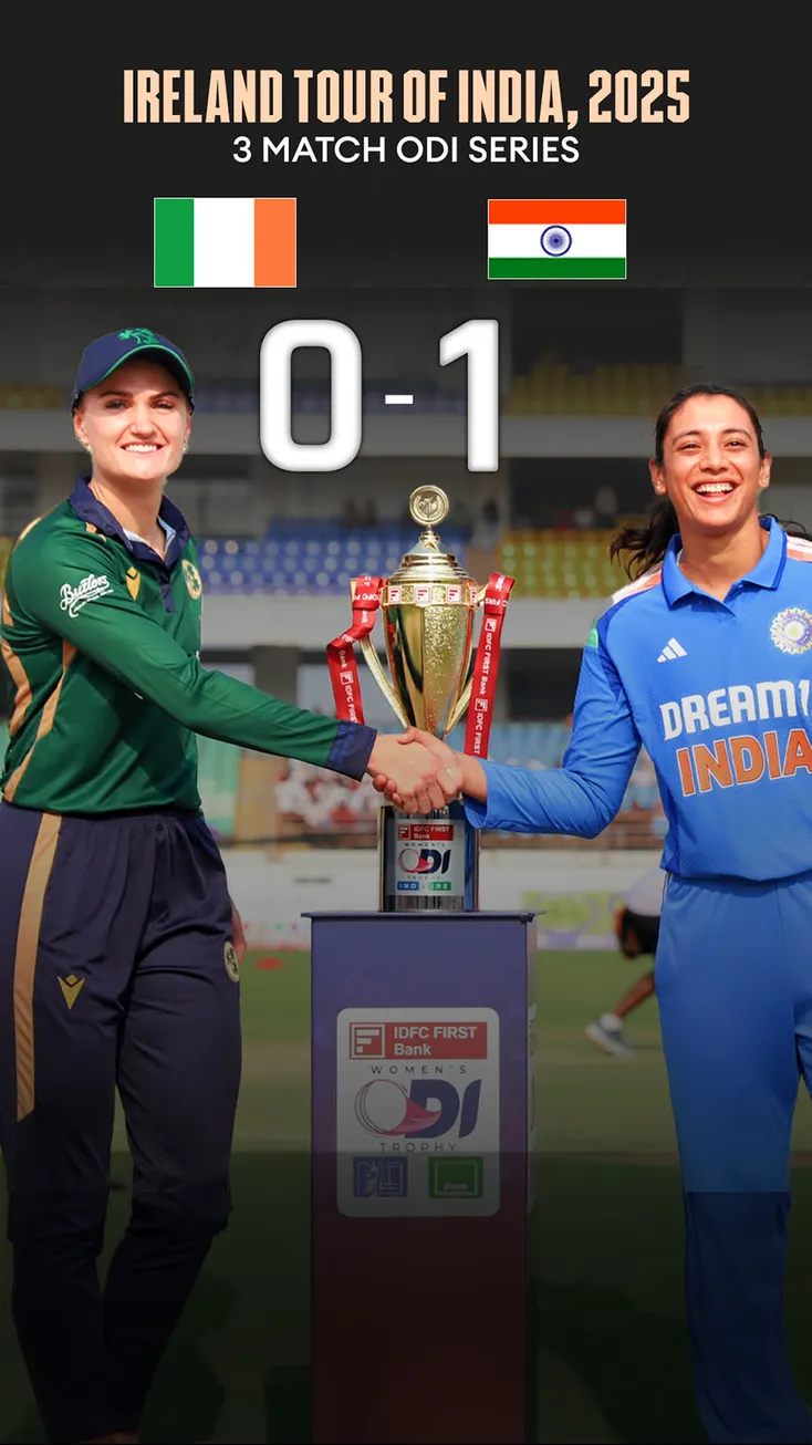 India Women take a lead in the three-match ODI series against Ireland!