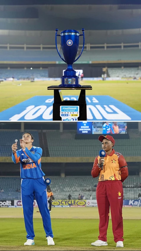 Captain Smriti Mandhana wins her first toss as India's full-time T20I Captain 🪙  Team India elected to bowl first.