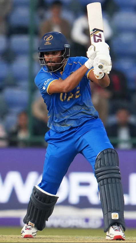 Aryansh Sharma is doing the heavy lifting for UAE in the chase!