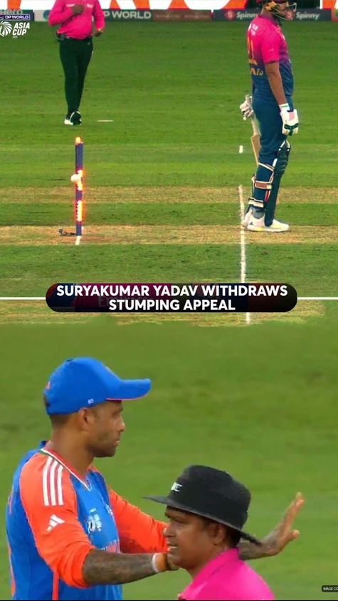 A cheeky run-out ➡ Surya withdraws the appeal ➡ Why we call it a gentlemen's game 💙