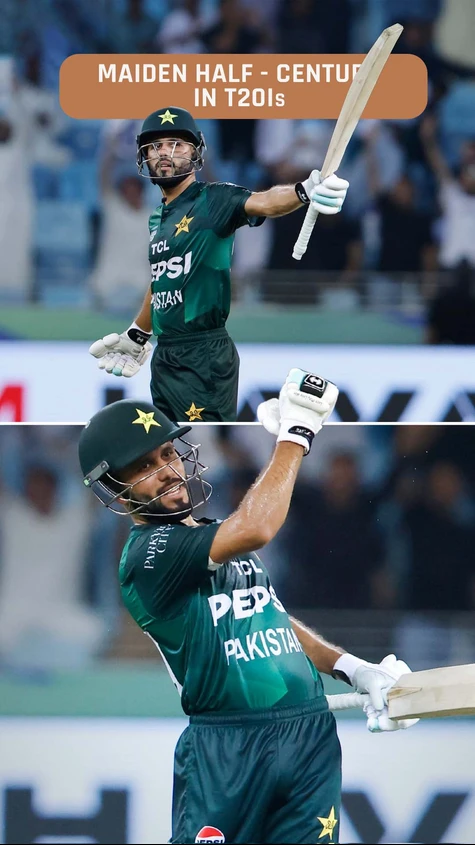 Mohammad Haris Smashes Maiden T20I Fifty 🔥