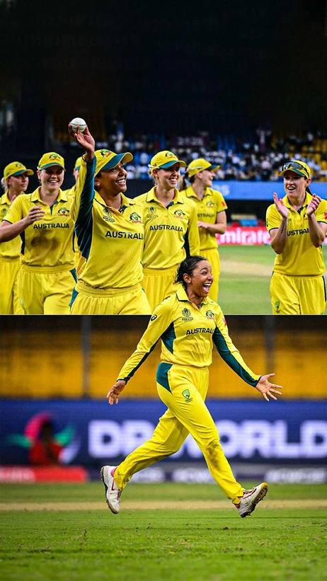 Alana King absolutely spun South Africa around on her way to the first seven-for in Women’s World Cup history 🪄🎩