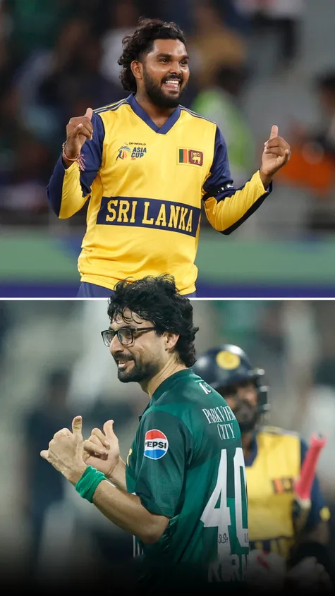 Took Hasaranga’s wicket ✅ Copied Hasaranga’s celebration ✅  Abrar Ahmed with some cheeky work out there! 😅
