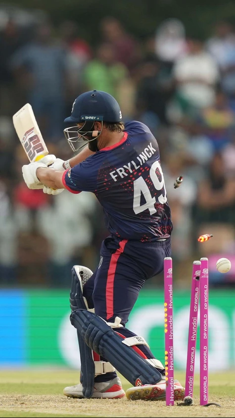 End of Powerplay: Namibia score 40 but lose 2 wickets!
