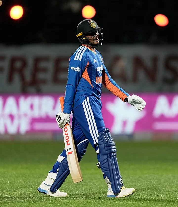 Abhishek Sharma falls after an explosive innings.! 