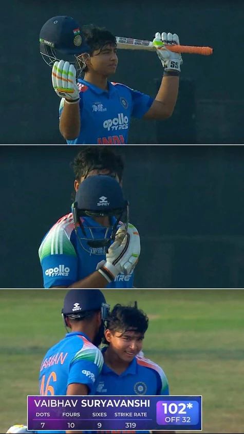 HUNDRED! 💯  Meet the only cricketer in T20 cricket who’s racked up 2 centuries in under 35 balls 🤯🔥