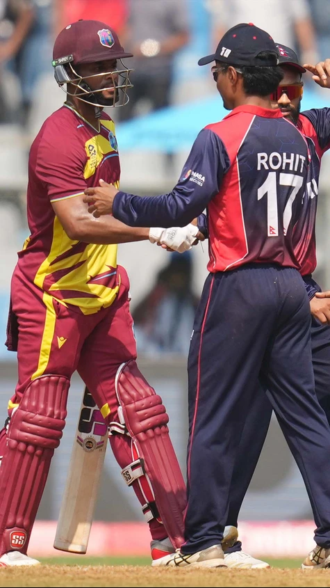 West Indies have defeated Nepal by nine wickets and with more than four overs to spare!