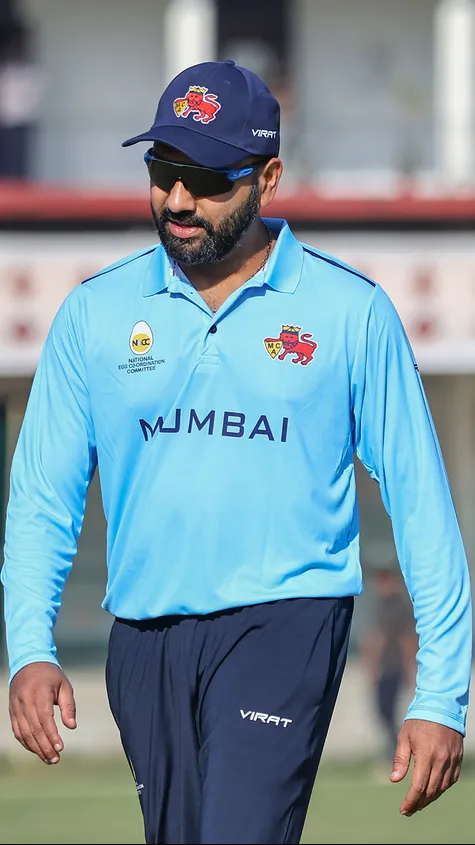 Rohit Sharma in action during Mumbai vs Sikkim at the Vijay Hazare Trophy!