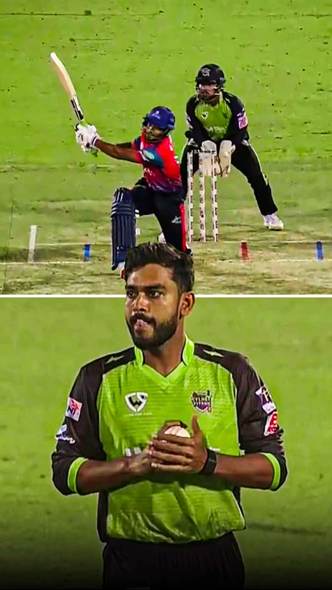 Shanto smacks Miraz’s first ball for SIX