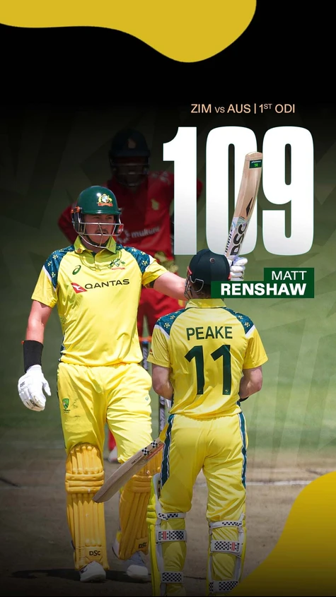 MATT RENSHAW HAS HIS FIRST ODI HUNDRED! A brilliant century off just 86 balls!