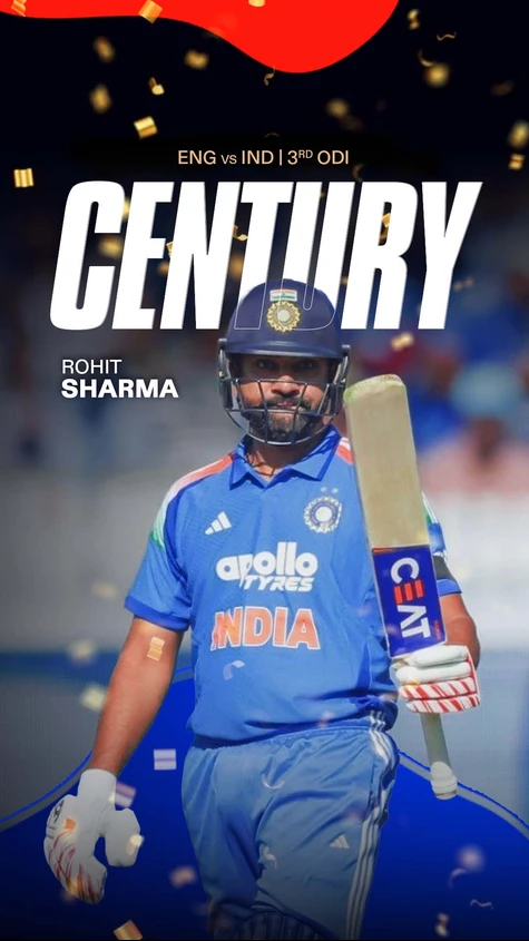 A Hitman Show at Lord's! 💥 Rohit smashes his 34th ODI ton and becomes the first Indian to score an ODI hundred at the Home of Cricket!