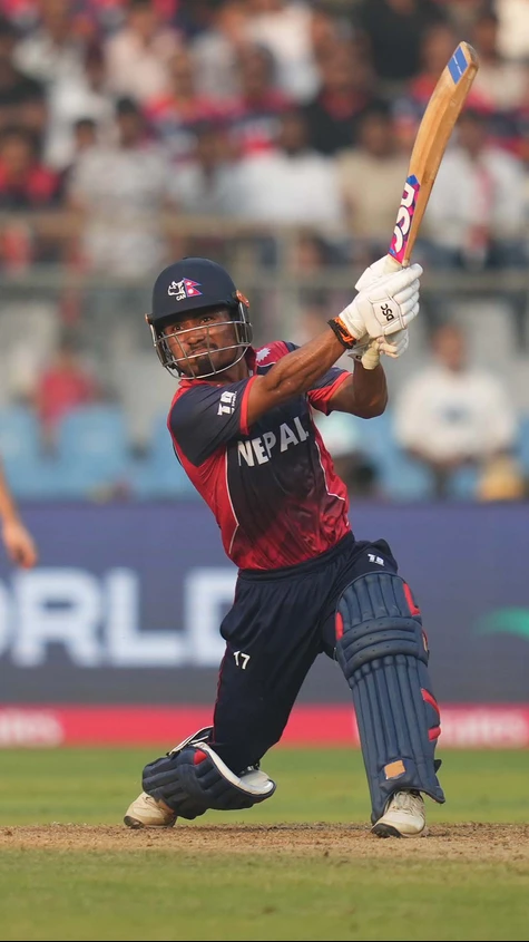 100 comes up for Nepal. At the same point, England were 106/3. Still a long way to go..!