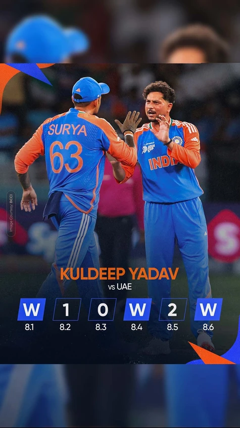 Kuldeep's shopping for wickets in Dubai 🛒🔥