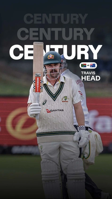 A composed and controlled innings from Travis Head as he brings up his 13th Test century, his fourth since taking up the role of opener for Australia.