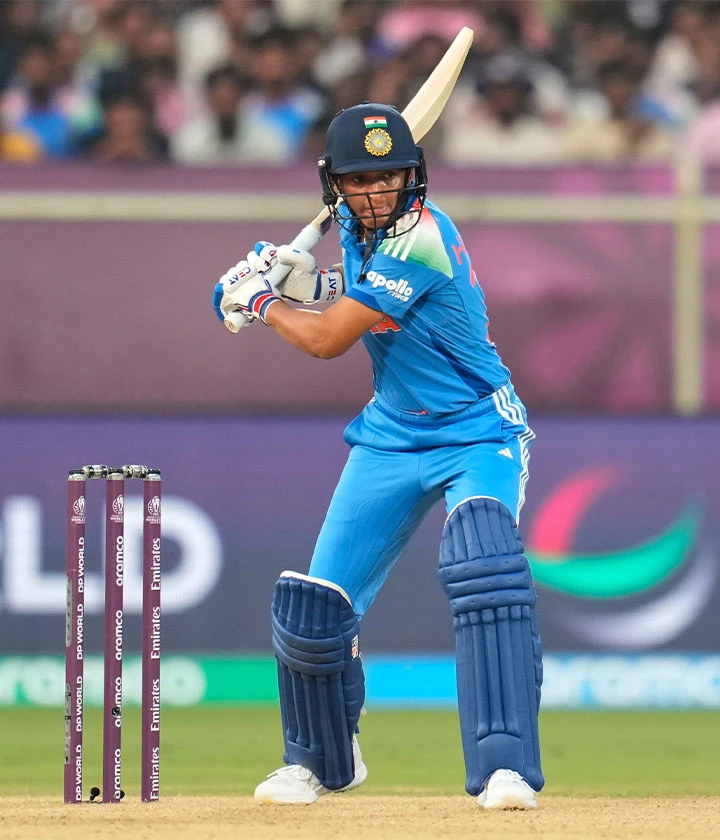 Harmanpreet falls, but India holding strong!