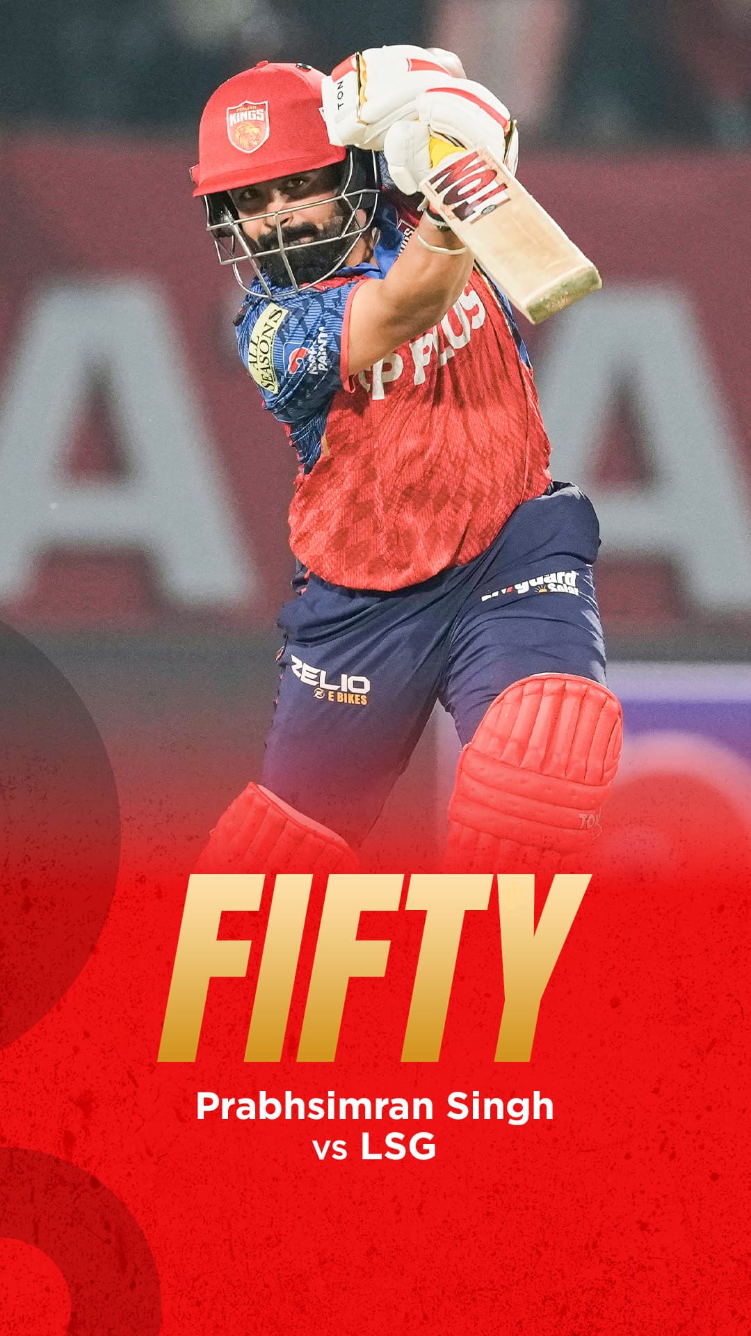 A superb knock under pressure from Prabhsimran Singh as he races to a 28-ball fifty — his sixth IPL fifty this season 🔥