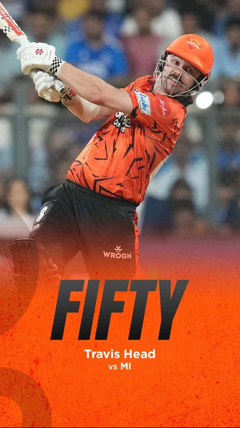 A 20-ball fifty from Head turned Wankhede into a library! 💪🏻 THE CHASE IS ON AS SRH CROSS 100!