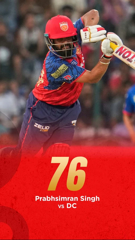 Both the PBKS openers are back in the hut in the space of just 5 deliveries. A magnificent knock from Prabhsimran is cut to an abrupt end!