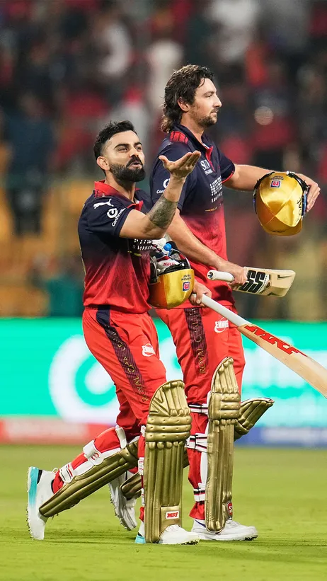 A special knock, a special win, and a special flying kiss from Virat Kohli to his love, Anushka Sharma! 😘😍  Couple Goals! ❤️