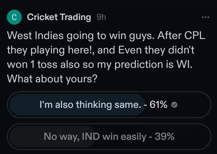 Cricket Trading discussion media