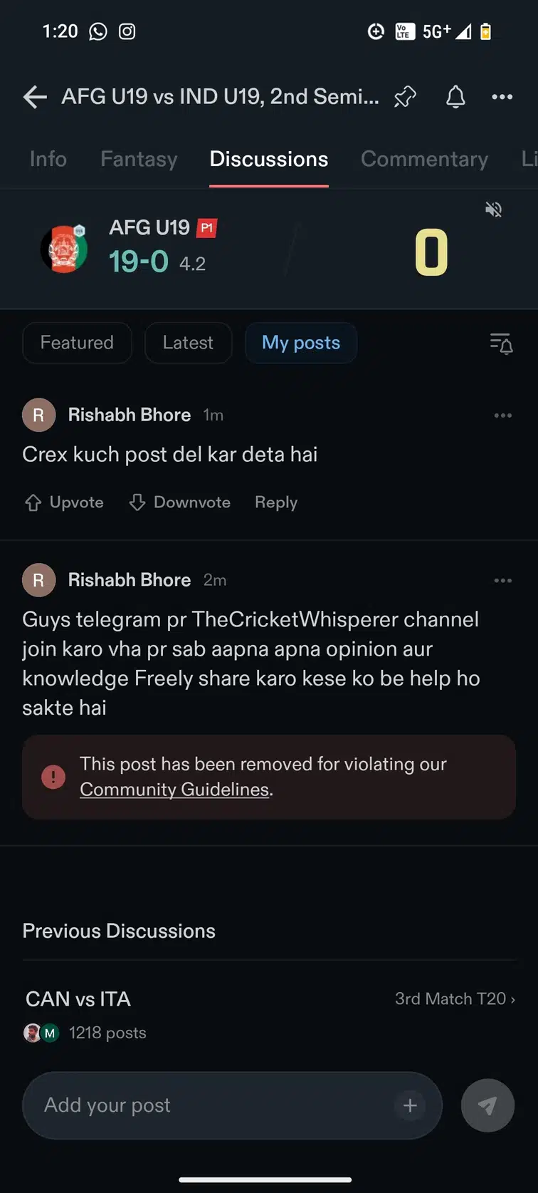 Rishabh Bhore discussion media