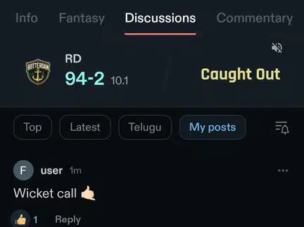 user discussion media