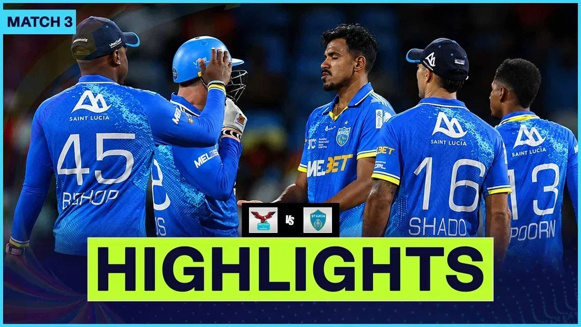 Gous, Spinners Shine as St. Lucia Kings Begin Campaign with Thrilling Win | Match 3 Highlights