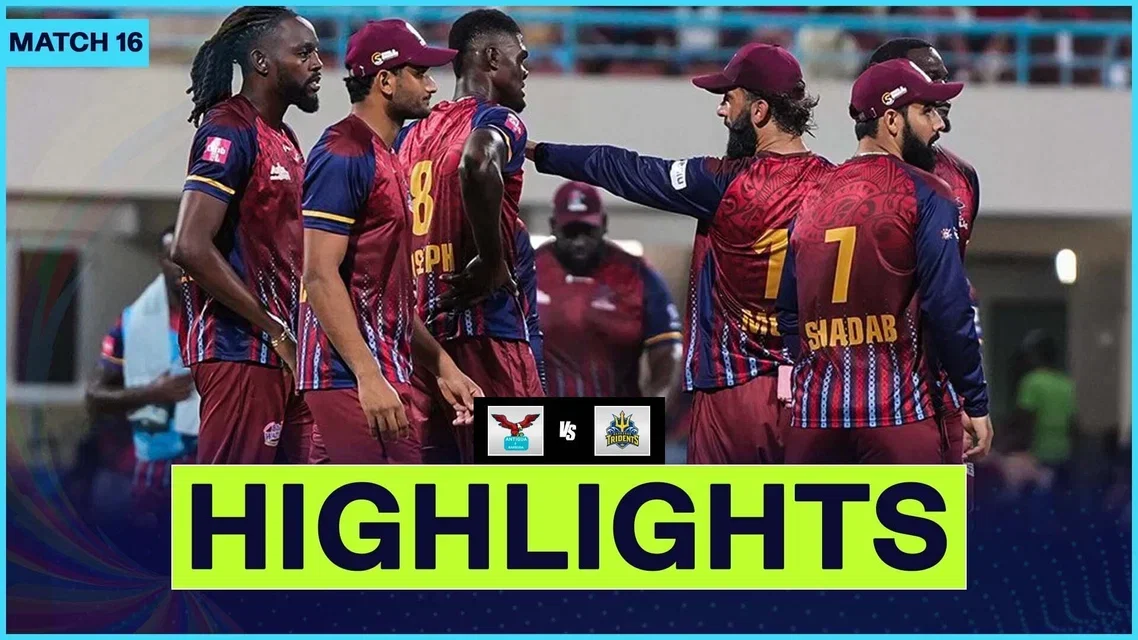 Antigua & Barbuda Falcons Dominate Tridents to Claim 30-Run Win | CPL 2026 Match 16 Highlights