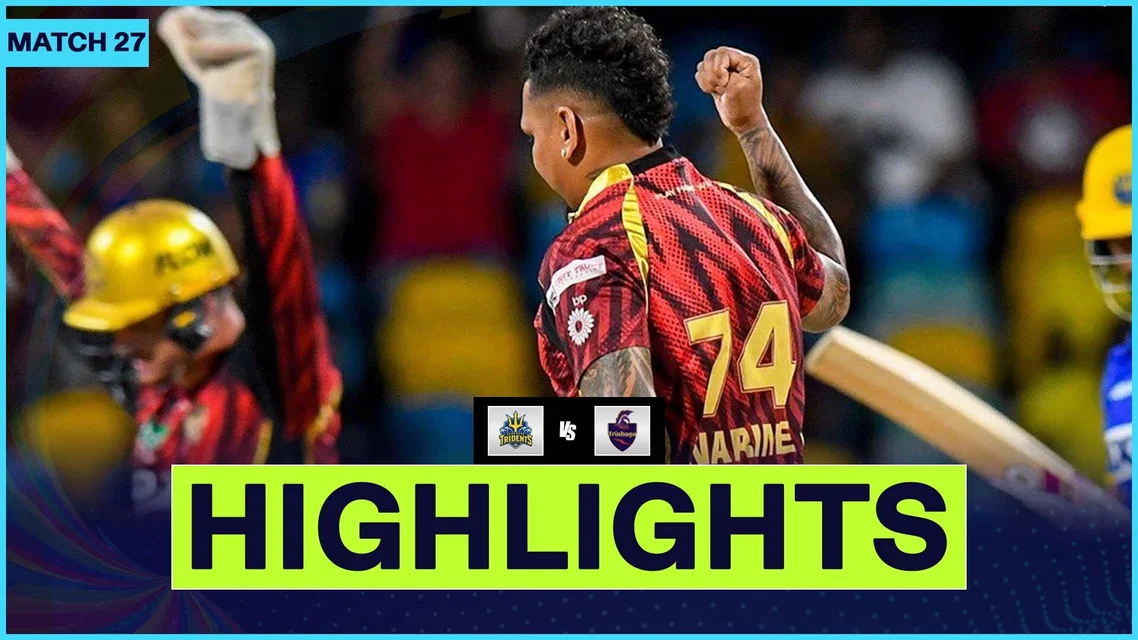 Trinbago Knight Riders thump Barbados Tridents by 35 runs | Match 27 Highlights