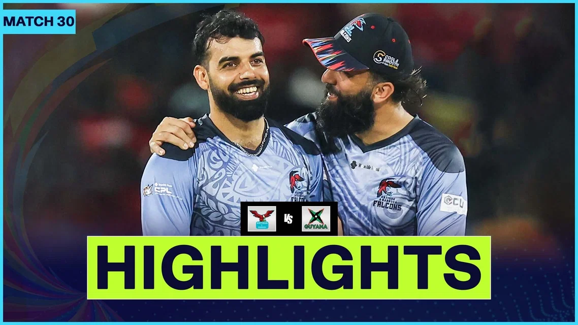 Shadab Khan Ends Guyana Amazon Warriors’ Winning Streak | Match 30 Highlights